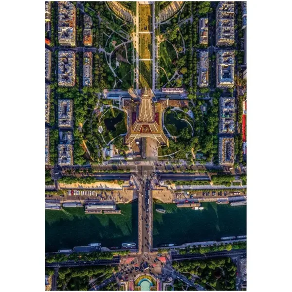 Clementoni kompakt puzzle 1500 komada - HQC iznad Pariza slika 2