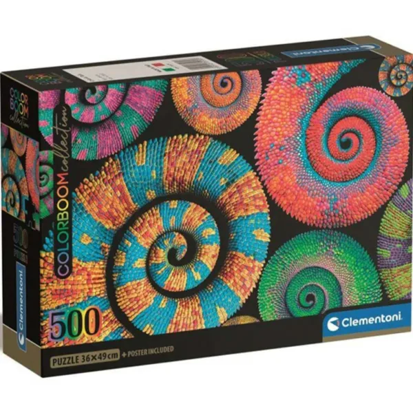 Colorboom Collection: Šareni kameleoni puzzle od 500 komada - Clementoni slika 1