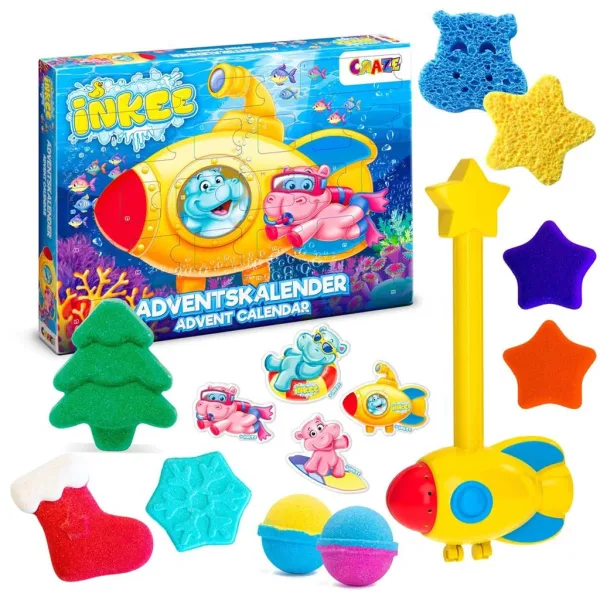 Craze Inkee: Adventski kalendar s igračkama za kupanje slika 2