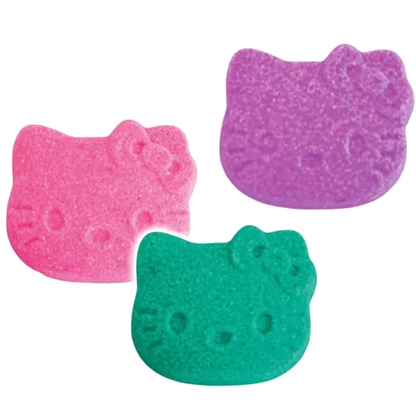 Craze Inkee: Veganske bombe za kupanje u obliku - Hello Kitty s aromom šećerne vate, pakiranje od 3 komada slika 2