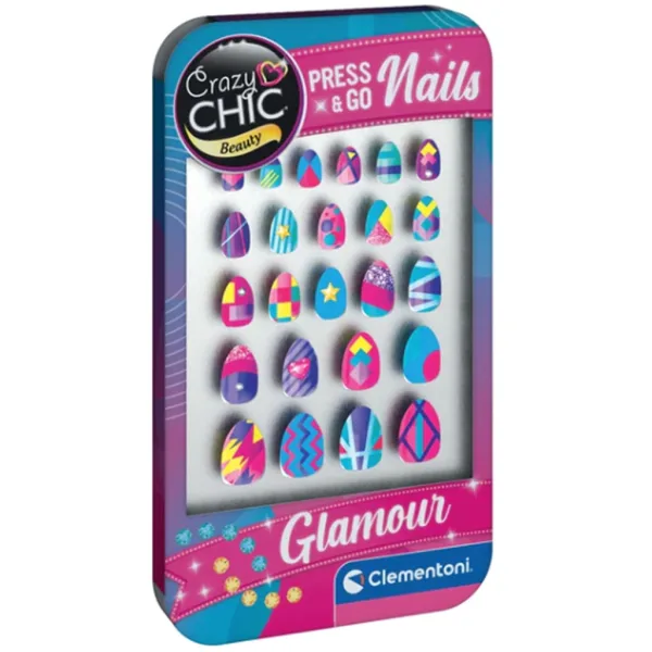 Crazy Chic: Glamurozni set samoljepljivih umjetnih noktiju 1 kom - Clementoni slika 2