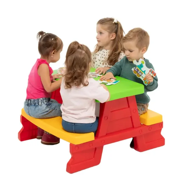 Crveni piknik stol 70x79x47cm slika 2