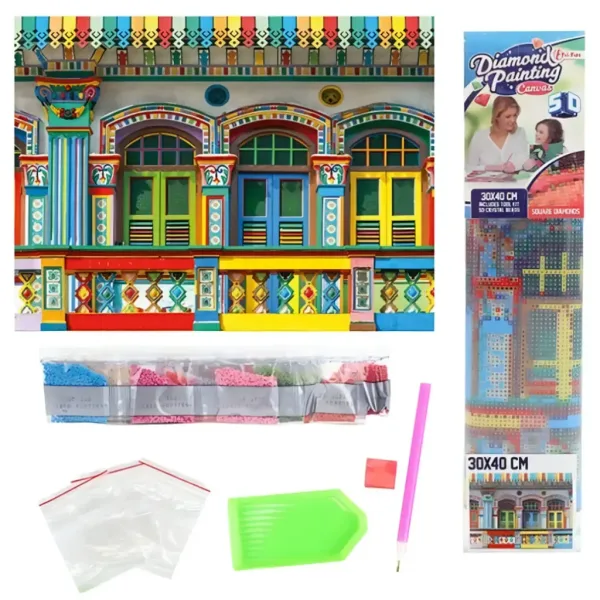 Dijamantna slagalica: Boje Južne Amerike dijamantni set za slikanje 30x40cm slika 2