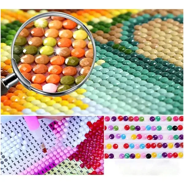 Dijamantna slagalica: Set za dijamantno slikanje s motivom surferske daske 40x50 cm slika 3