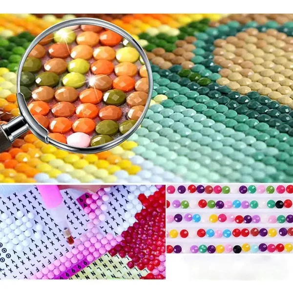 Dijamantna slagalica: Set za dijamantno slikanje tigrova 40x50cm slika 2