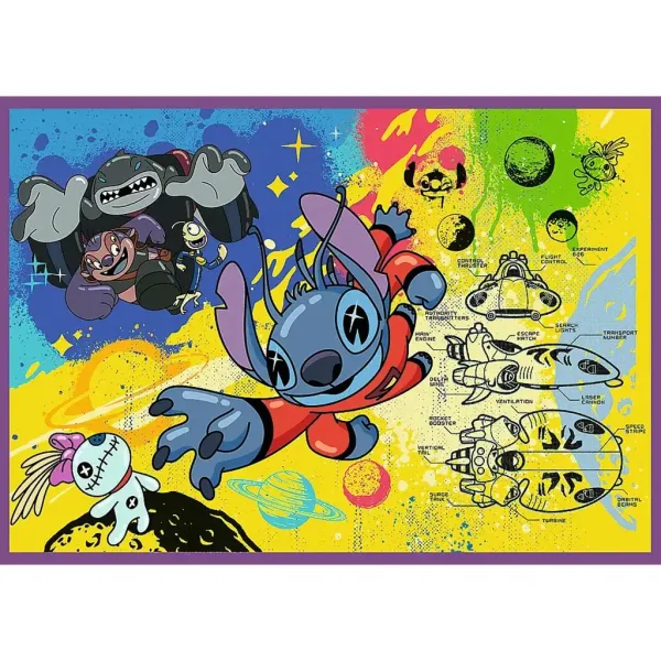 Disney: Čudesni Stitch 4x250 komada puzzle - Trefl slika 5