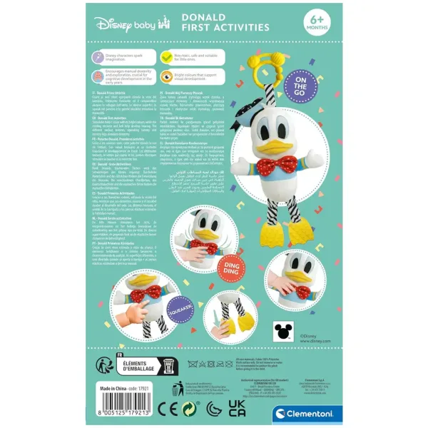 Disney+Donald Duck mekana plišana igračka za bebe - Clementoni slika 3