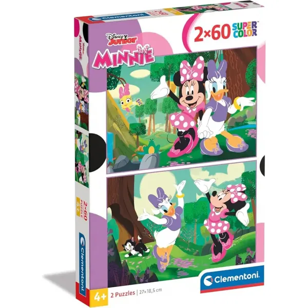 Disney+Minnie Mouse 2x60 komada supercolor puzzle - Clementoni slika 1