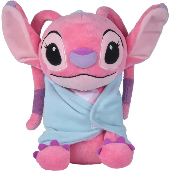 Disney Stitch Anđeo plišana figura s pokrivačem 25 cm - Simba Toys slika 2