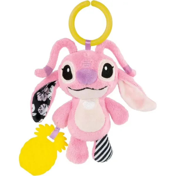 Disney+Stitch Angel plišana igračka sa zvečkom i grickalicom - Clementoni Baby slika 2
