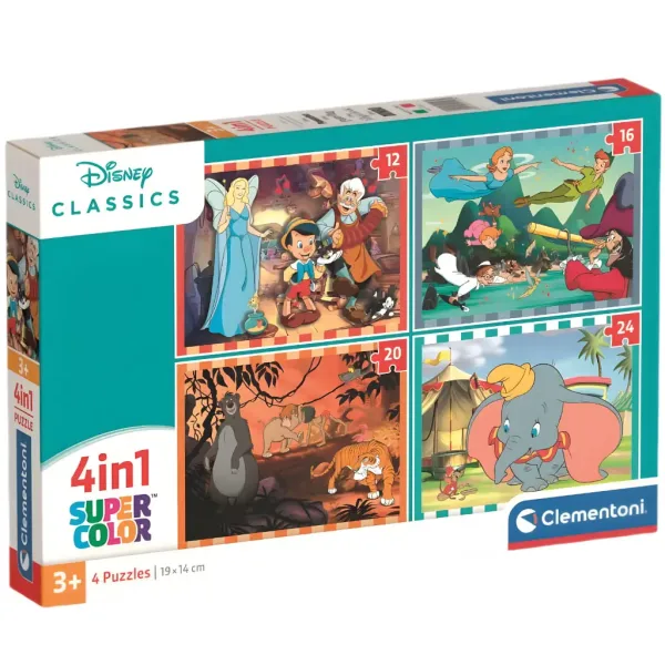 Disney klasici 4 u 1 Supercolor puzzle - Clementoni slika 1
