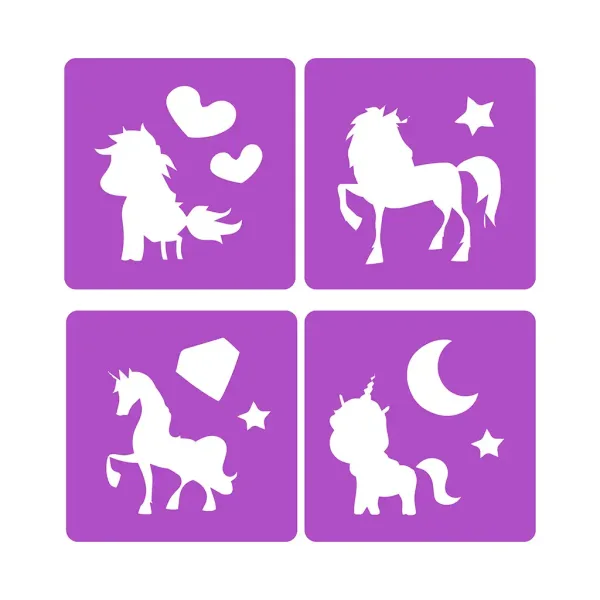 Dream Horse: Set asfalta s kredama s jednorog šablonom slika 2
