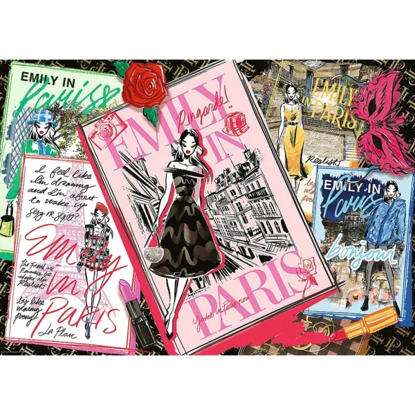 Emily u Parizu: Modni časopisi 1000-dijelni puzzle - Trefl slika 2
