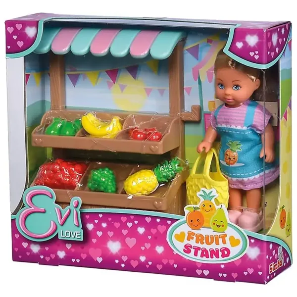Évi Love: Évi lutka s voćnim štandom set za igru - Simba Toys slika 7