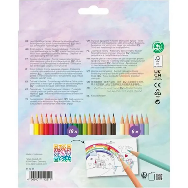 Faber-Castell: Set bojica sa motivom dvorca 18+6 komada slika 2