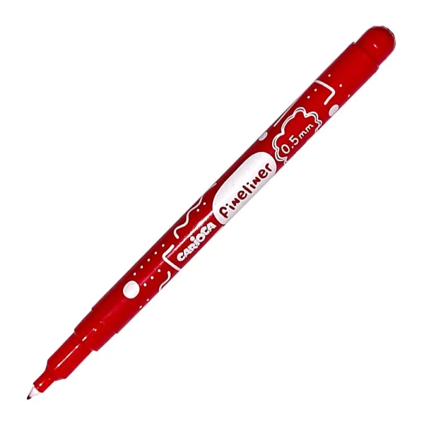 Fineliner flomaster crvene boje 0,5 mm - Carioca slika 2