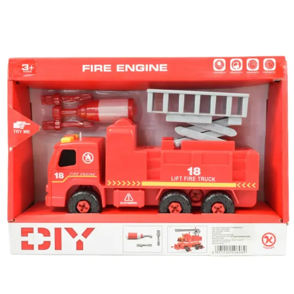 Fire Engine: Dizalica za demontažu vatrogasnog vozila s alatima i zvukom 20cm slika 7