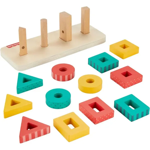 Fisher-Price: Drvena igračka za razvoj oblika - Mattel slika 3