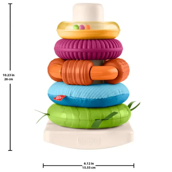 Fisher-Price: Senzorni Rock-A-Stack™ piramida prstenova - Mattel slika 5
