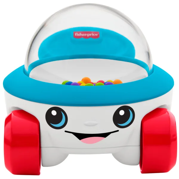 Fisher-Price: Tili-toli guralica u obliku autića sa šarenim perlicama koje poskakuju - Mattel slika 2