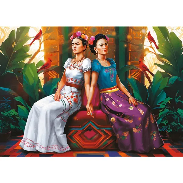 Frida Kahlo Dva lica jedna duša 1000 komada Premium plus kvaliteta puzzle - Trefl slika 2