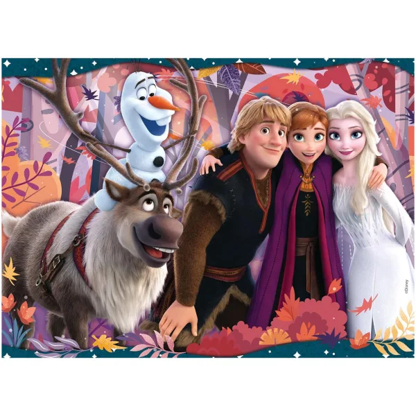 Frozen 2 u 1, slagalica od 48 dijelova i bojanka 35x25 cm - Lisciani slika 2