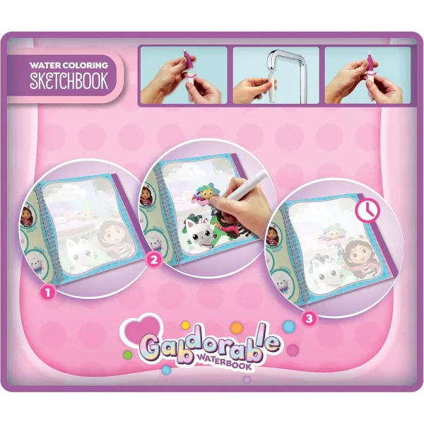 Gabina kućica Gabdorable bojanka za bojanje vodom - Lisciani slika 3