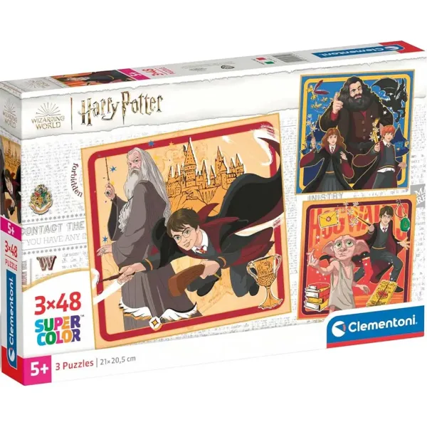 Harry Potter 3x48 komada Supercolor puzzle - Clementoni slika 1