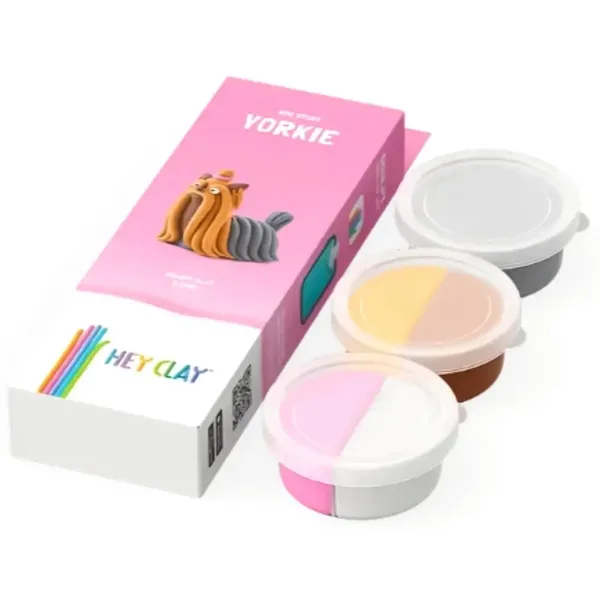 Hey Clay: Set za modeliranje s mekanim Yorkie psićem slika 2