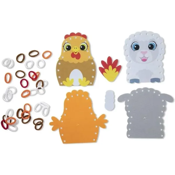 Omotaj! Kreativni set za izradu lutaka životinja s farme - Melissa & Doug slika 5