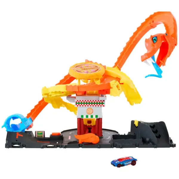 Hot Wheels City: Napad Kobre na pizzeriji staza set - Mattel slika 2