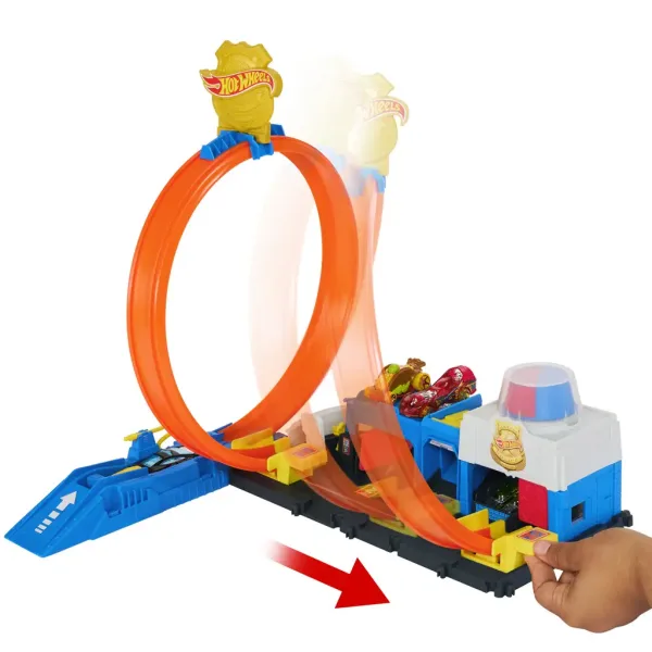 Hot Wheels City: Super policijska postaja set s autićem - Mattel slika 3