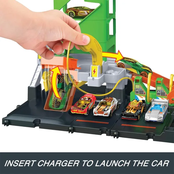 Hot Wheels: Grad punionica set staza s 1 malim automobilom - Mattel slika 5
