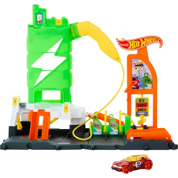 Hot Wheels: Grad punionica set staza s 1 malim automobilom - Mattel slika 6
