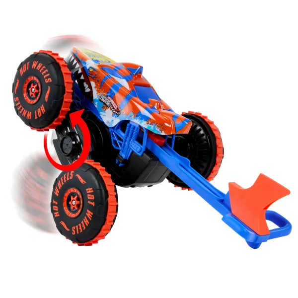 Hot Wheels Monster Trucks: Mega Tiger Shark RC autić na daljinsko upravljanje - Mattel slika 2