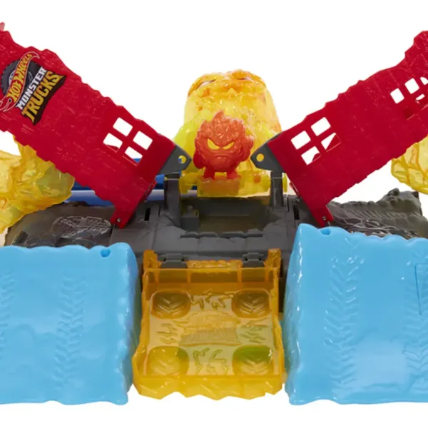 Hot Wheels: Monster Trucks Power Smashers vatreno čudovište set staza - Mattel slika 3