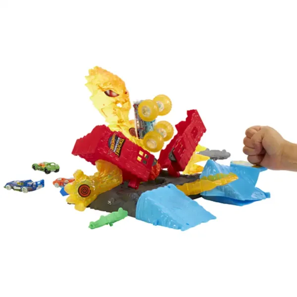 Hot Wheels: Monster Trucks Power Smashers vatreno čudovište set staza - Mattel slika 4