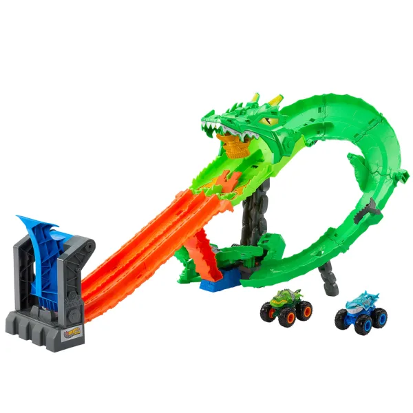 Hot Wheels Monster Trucks: Set staze Zmajeva utrka - Mattel slika 2