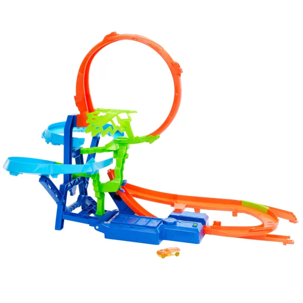 Hot Wheels Stunt Tracks: Set sa stazom za sudare u zraku s automobilčićem – Mattel slika 2