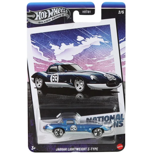 Hot Wheels: Vintage Jaguar Lightweight E‑Type autić 1/64 – Mattel slika 1