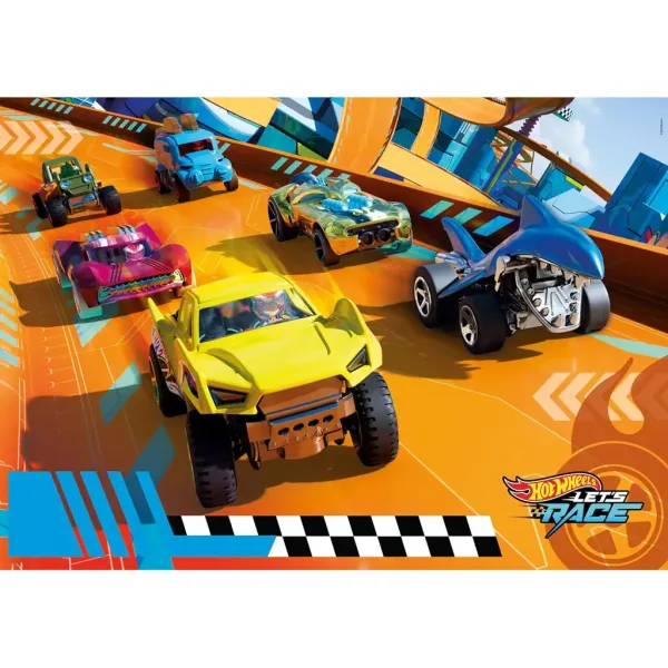 Hot Wheels utrka s 104-dijelnom maxi supercolor slagalicom - Clementoni slika 2