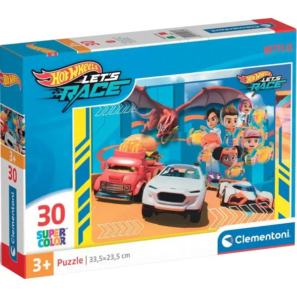 Hotwheels 30 komada Supercolor puzzle - Clementoni slika 1