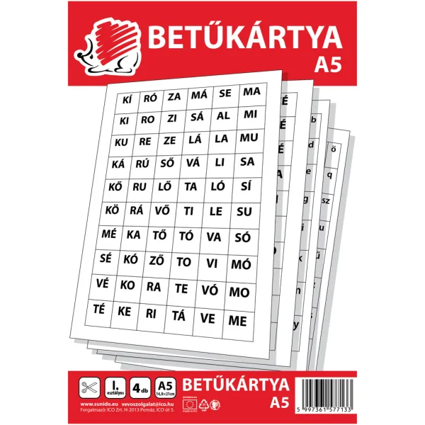 ICO: SÜNI slovne kartice A/5, 4 lista slika 1