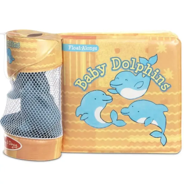 Igračka za kupanje: Vodootporna knjiga, beba dupini - Melissa & Doug slika 3