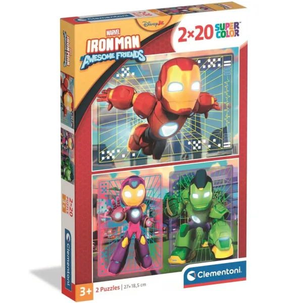 Iron Man i njegovi čudesni prijatelji 2x20 dijelova Supercolor slagalica - Clementoni slika 1