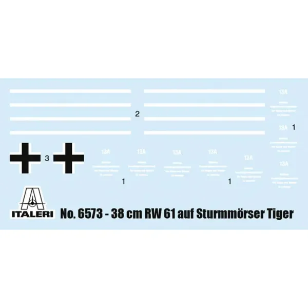 Italeri 1/35 38 cm RW 61 auf STURMMÖRSER TIGER maketa tenka slika 2