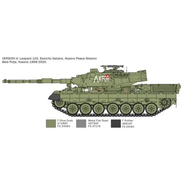 Italeri 1/35 Leopard 1A5 tenk maketa slika 3