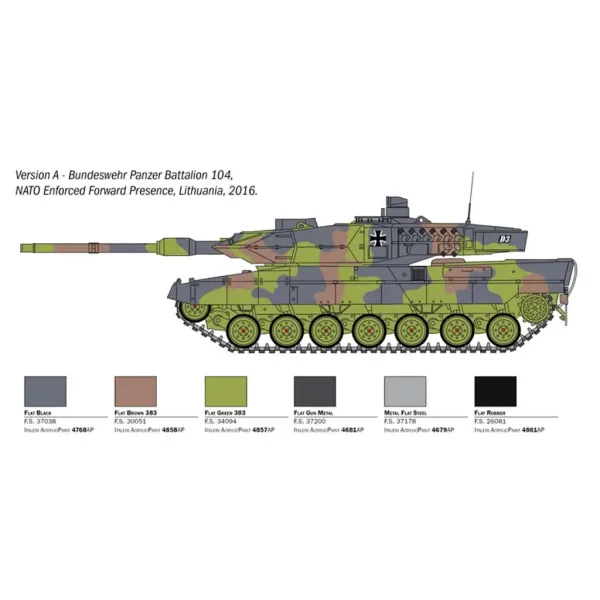 Italeri 1/35 Leopard 2A6 tenk maketa slika 3