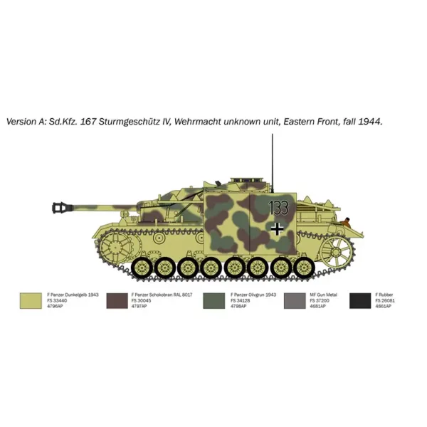 Italeri 1/35 Sd.Kfz. 167 Sturmgeschütz IV jurišni top maketa slika 3