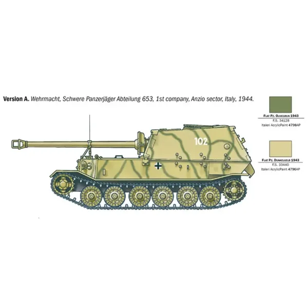 Italeri: 1/35 Sd.Kfz. 184 Elefant lovac tenkova maketa slika 3